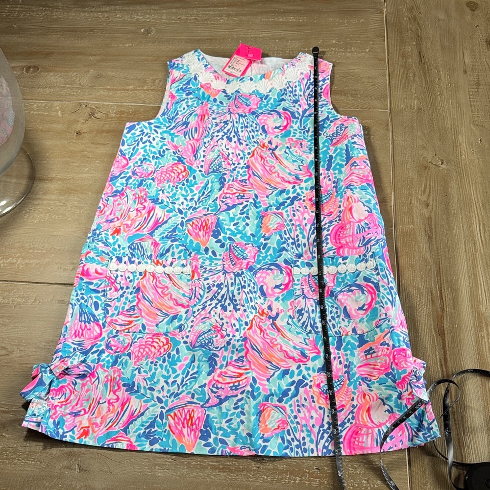 Lilly Pulitzer Girl Little Lilly Classic Shift Dress Treasure Trove - Size 10 - Picture 9 of 13